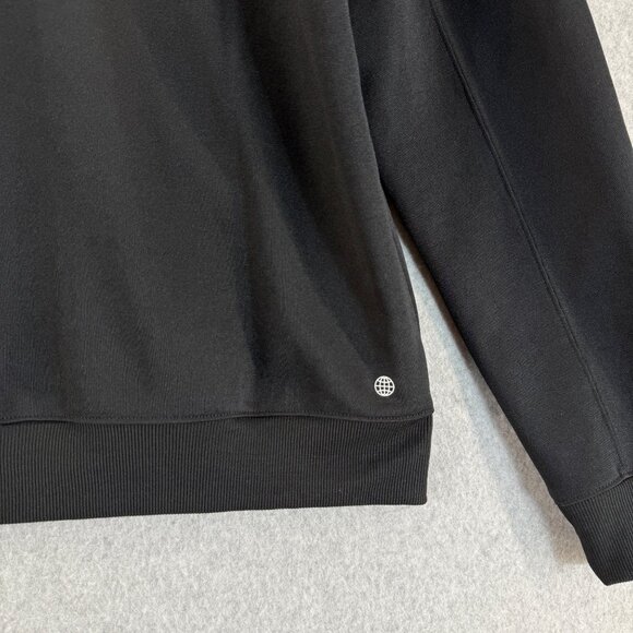 Adidas Mens Black Track Jacket Workout Athletic Full Zip 3 Stripes Size Large - Picture 9 of 16